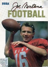 Box cover for Joe Montana Football on the Microsoft DOS.