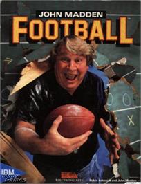 Box cover for John Madden Football on the Microsoft DOS.