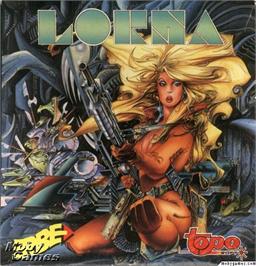 Box cover for Lorna on the Microsoft DOS.