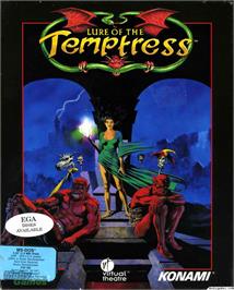 Box cover for Lure of the Temptress on the Microsoft DOS.