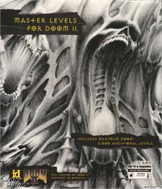 Box cover for Master Levels for DOOM II on the Microsoft DOS.