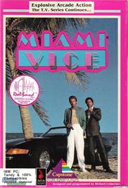 Box cover for Miami Vice on the Microsoft DOS.
