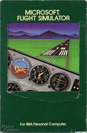 Box cover for Microsoft Flight Simulator 3 on the Microsoft DOS.