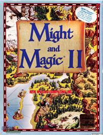 Box cover for Might and Magic II - Gates to Another World on the Microsoft DOS.