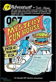Box cover for Mystery Fun House on the Microsoft DOS.