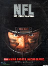 Box cover for NFL Pro League Football (1993) on the Microsoft DOS.