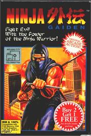 Box cover for Ninja Gaiden on the Microsoft DOS.