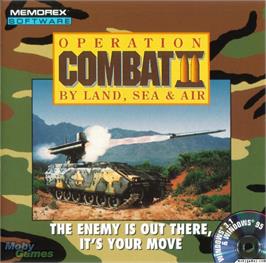 Box cover for Operation Combat 2 - By Land, Sea, And Air on the Microsoft DOS.