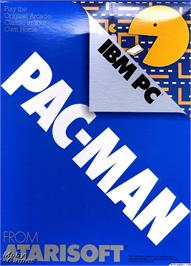 Box cover for Pac-Man (1983) on the Microsoft DOS.