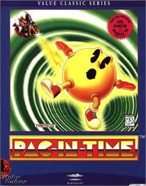 Box cover for Pac-in-Time on the Microsoft DOS.