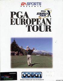 Box cover for Pga European Tour on the Microsoft DOS.