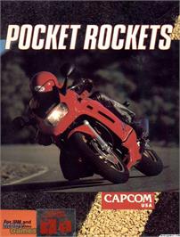 Box cover for Pocket Rockets on the Microsoft DOS.