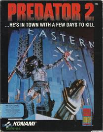 Box cover for Predator 2 on the Microsoft DOS.