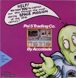 Box cover for Psi-5 Trading Company on the Microsoft DOS.