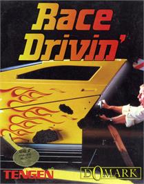 Box cover for Race Drivin' on the Microsoft DOS.
