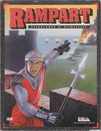 Box cover for Rampart on the Microsoft DOS.