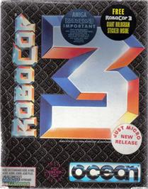 Box cover for Robocop 3 on the Microsoft DOS.