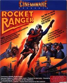Box cover for Rocket Ranger on the Microsoft DOS.