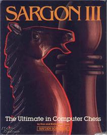 Box cover for Sargon III on the Microsoft DOS.