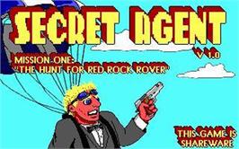 Box cover for Secret Agent on the Microsoft DOS.