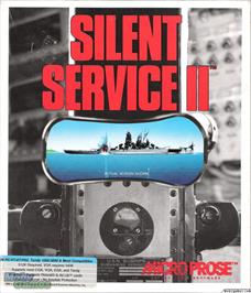 Box cover for Silent Service 2 on the Microsoft DOS.