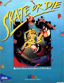 Box cover for Skate or Die on the Microsoft DOS.