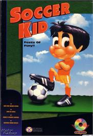 Box cover for Soccer Kid on the Microsoft DOS.