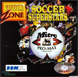 Box cover for Soccer Superstars on the Microsoft DOS.