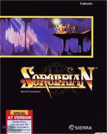 Box cover for Sorcerian on the Microsoft DOS.