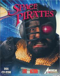 Box cover for Space Pirates on the Microsoft DOS.