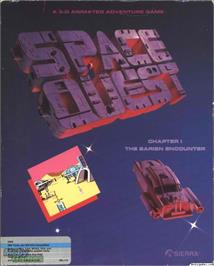 Box cover for Space Quest - Chapter 1 - The Sarien Encounter on the Microsoft DOS.