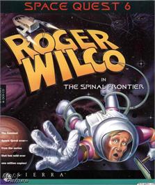 Box cover for Space Quest 6 - Roger Wilco in the Spinal Frontier on the Microsoft DOS.