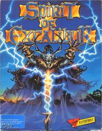 Box cover for Spirit of Excalibur on the Microsoft DOS.