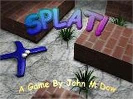 Box cover for Splat! on the Microsoft DOS.