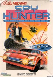 Box cover for Spy Hunter on the Microsoft DOS.