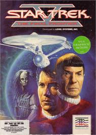 Box cover for Star Trek 5 - The Final Frontier on the Microsoft DOS.