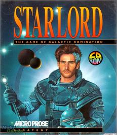 Box cover for Starlord on the Microsoft DOS.