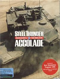 Box cover for Steel Thunder on the Microsoft DOS.