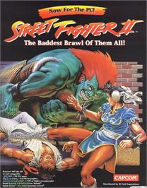 Box cover for Street Fighter 2 on the Microsoft DOS.