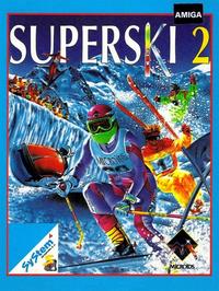 Box cover for Super Ski 2 on the Microsoft DOS.