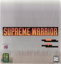 Box cover for Supreme Warrior on the Microsoft DOS.