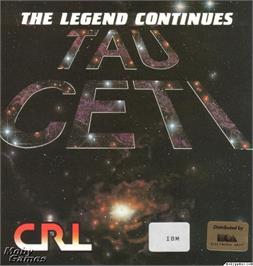 Box cover for Tau Ceti on the Microsoft DOS.