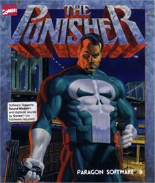 Box cover for The Punisher on the Microsoft DOS.