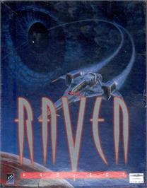 Box cover for The Raven Project on the Microsoft DOS.