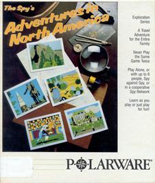 Box cover for The Spy's Adventures in North America on the Microsoft DOS.