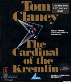 Box cover for Tom Clancy's The Cardinal of the Kremlin on the Microsoft DOS.