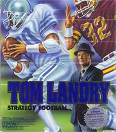 Box cover for Tom Landry Strategy Football on the Microsoft DOS.