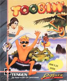 Box cover for Toobin' on the Microsoft DOS.
