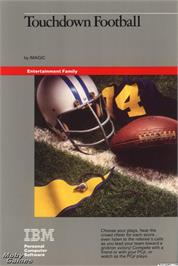 Box cover for Touchdown Football on the Microsoft DOS.