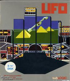 Box cover for UFO (1982) on the Microsoft DOS.